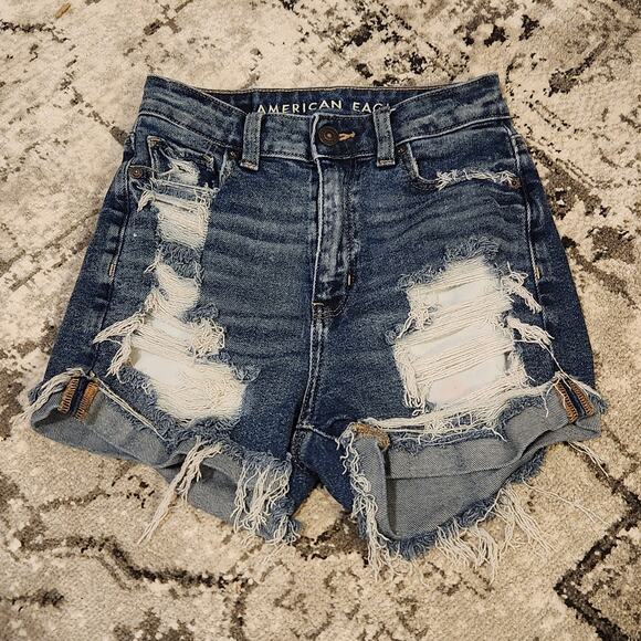 American Eagle Outfitters Pants - American Eagle 000 Distressed Denin Shorts